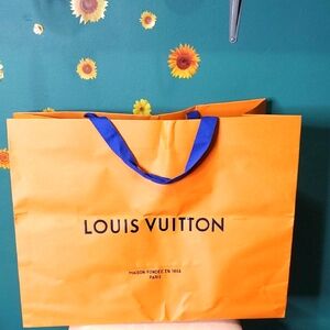 Louis Vuitton Vibrant Orange Shoppind Bags Handles